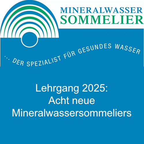 Teaser acht neue Mineralwassersommeliers 2025